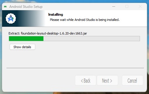 Android Studio installed